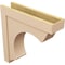 Ekena Millwork 8"W x 32"D x 32"H Thin Emerson Rough Cedar Woodgrain TimberThane Corbel, Primed Tan CORUR08X32X32EMRRCPR - alternate 5